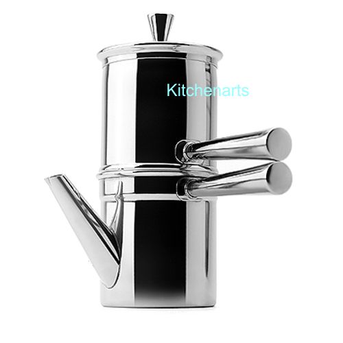  Ilsa Stainless Steel Neapolitan Drip Coffee Maker with
